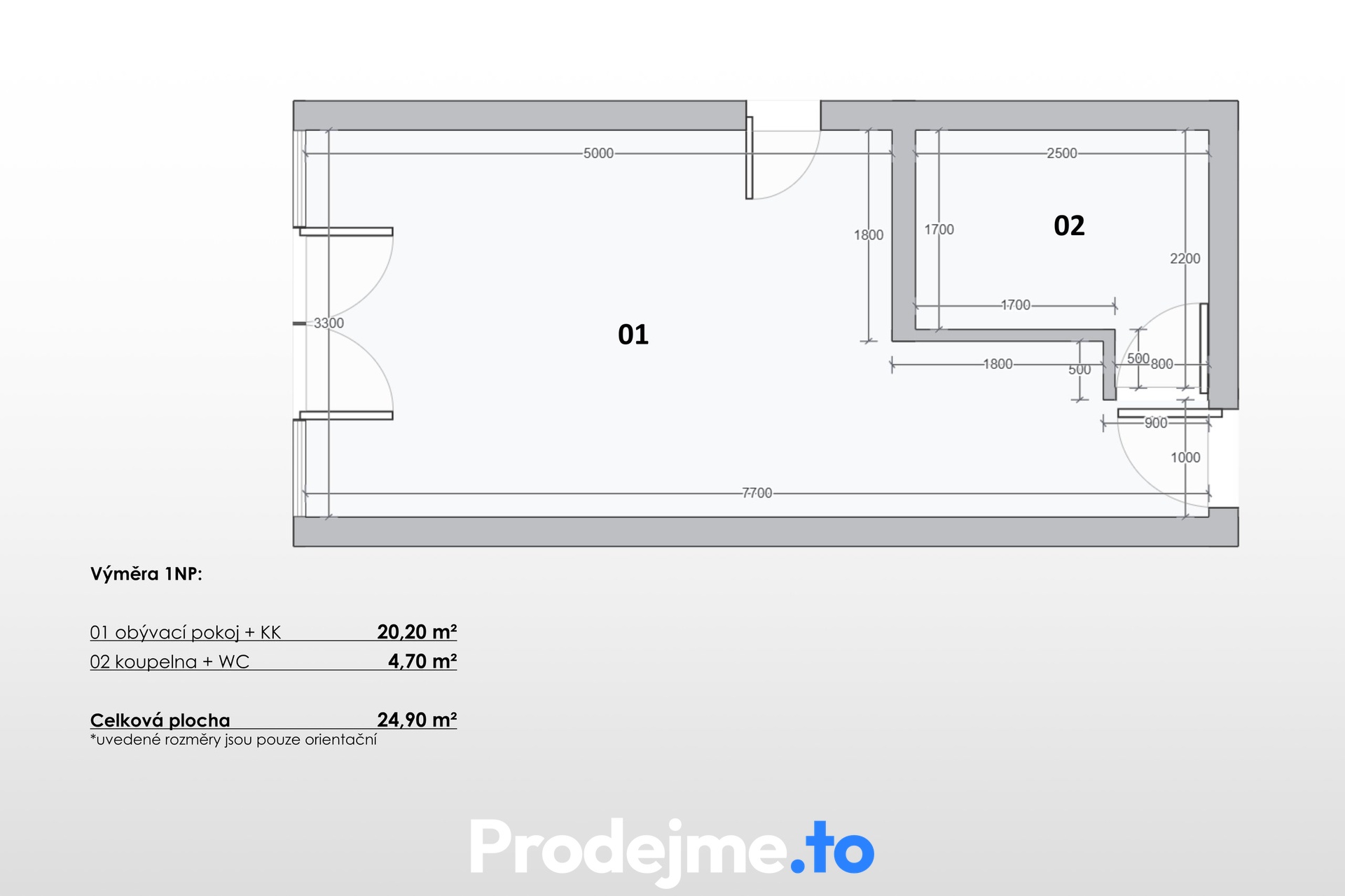 2D půdorys - přízemí